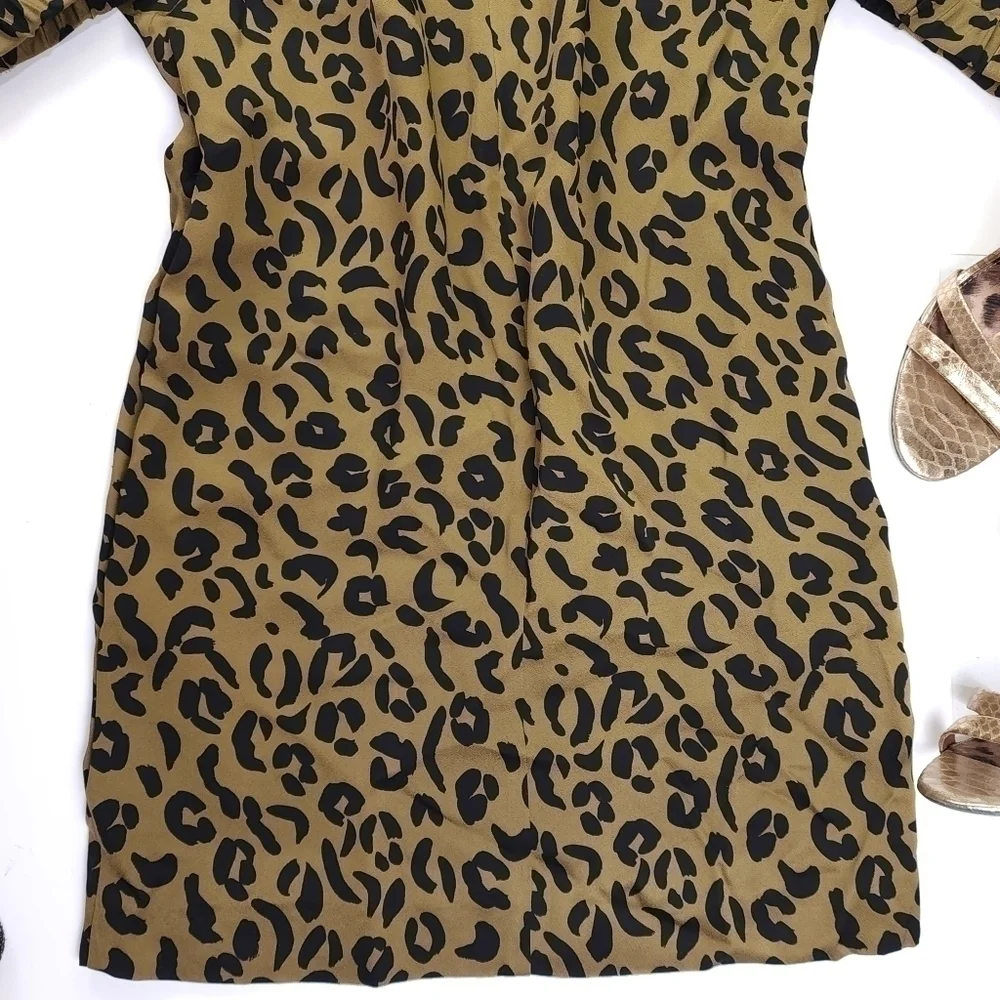 New Escada Olive Black Dress Sz 36 - Picture 10 of 16